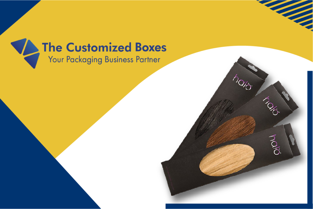 Hair extension packaging boxes