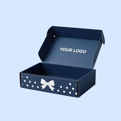 Custom blue mailer box