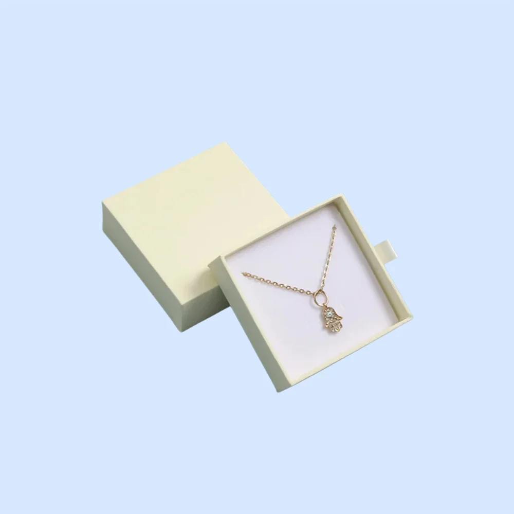 Custom necklace boxes printed to a brand artwork
