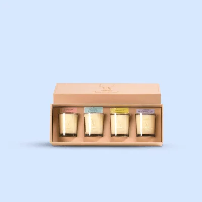 Luxury candle box with a fitted foam insert