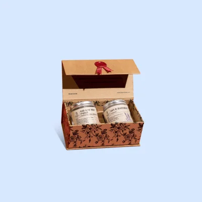 Magnetic closure luxury candle packaging